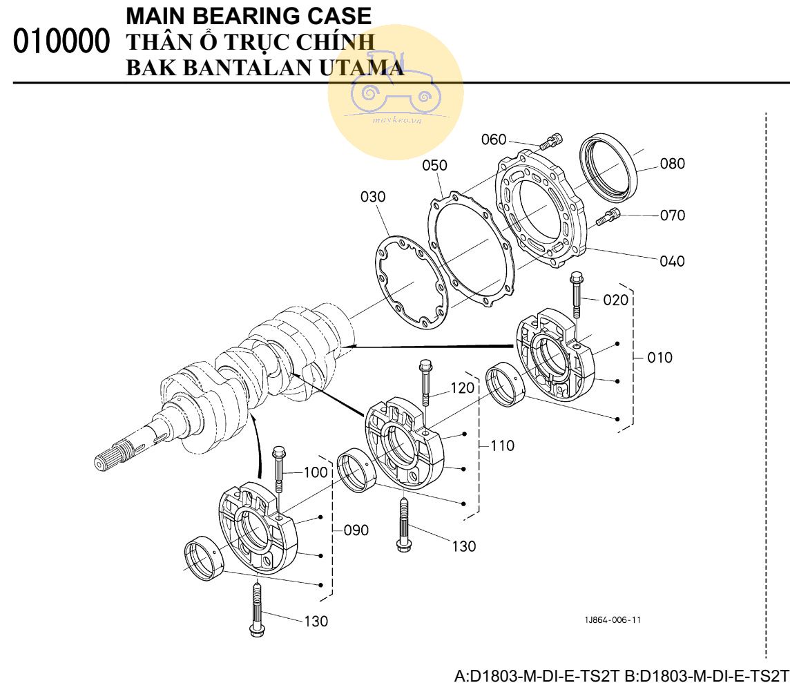 Thân ổ trục chính